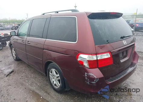 2007 Honda Odyssey Ex-L из США, поврежденный, VIN 5FNRL38657B425749